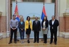 17 November 2016 The members of the Parliamentary Friendship Group with the United Arab Emirates and the United Arab Emirates Ambassador in Belgrade